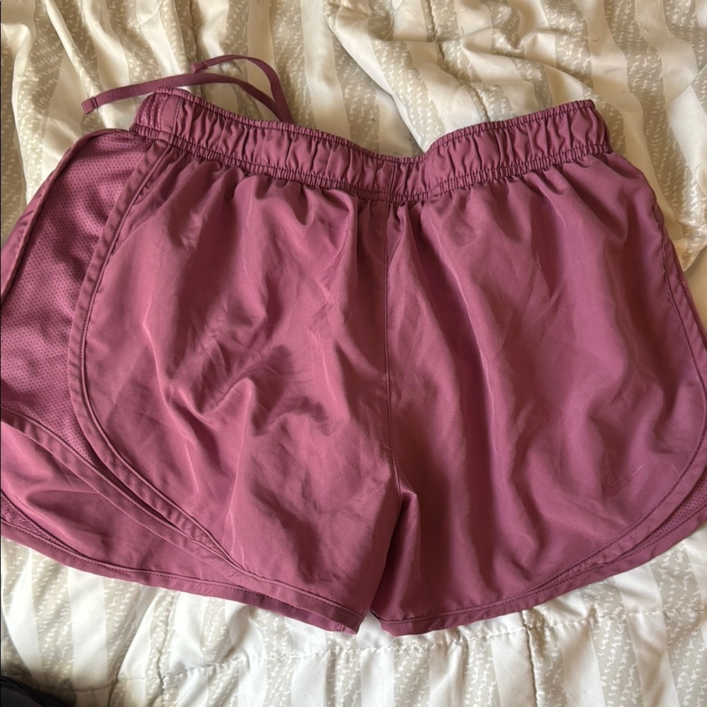 Nike Pink Athletic Shorts Lightweight Elastic Waist